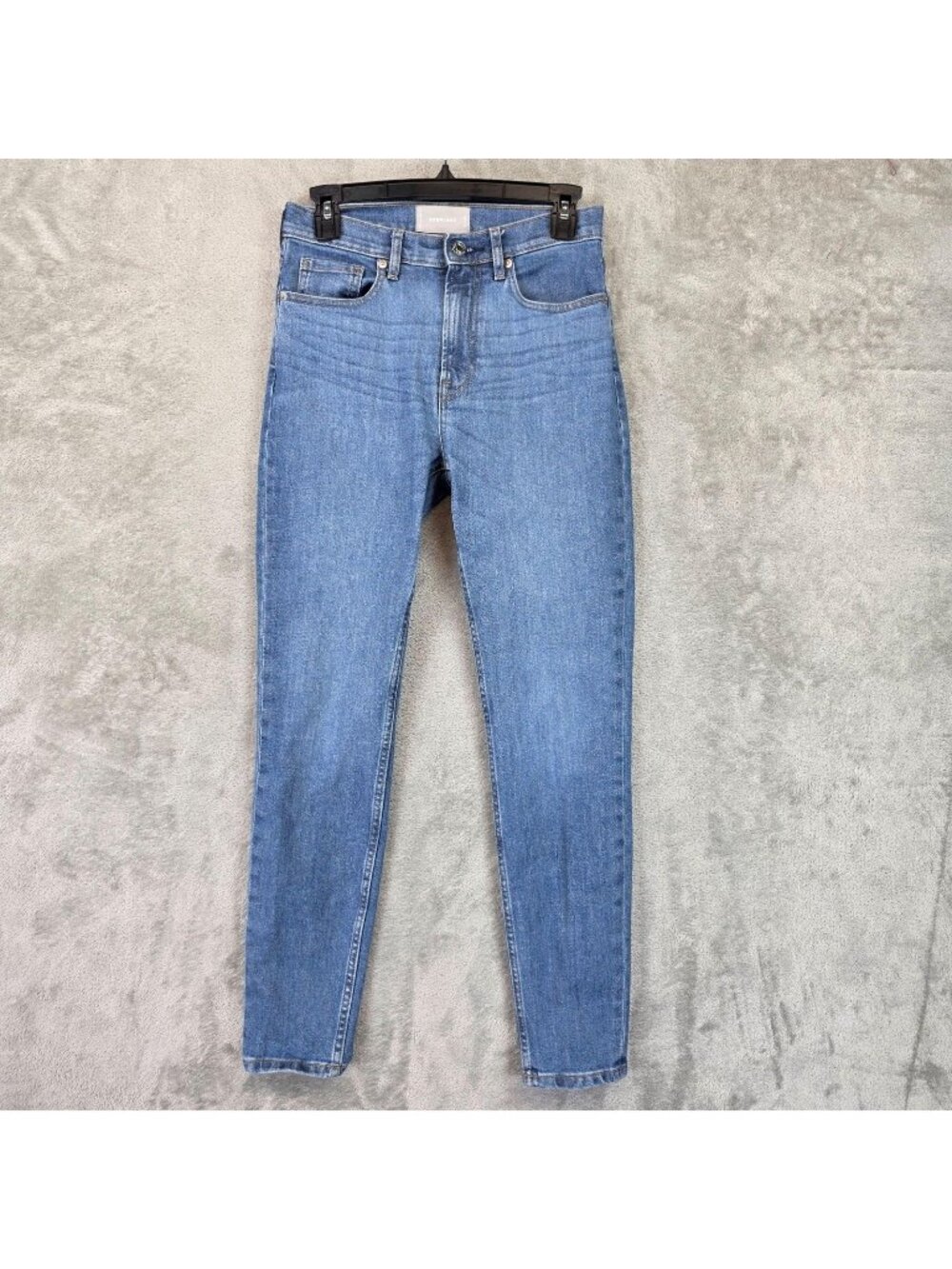 Everlane High Rise Skinny Jeans Womens 27 Ankle Blue Med Wash Stretch Denim